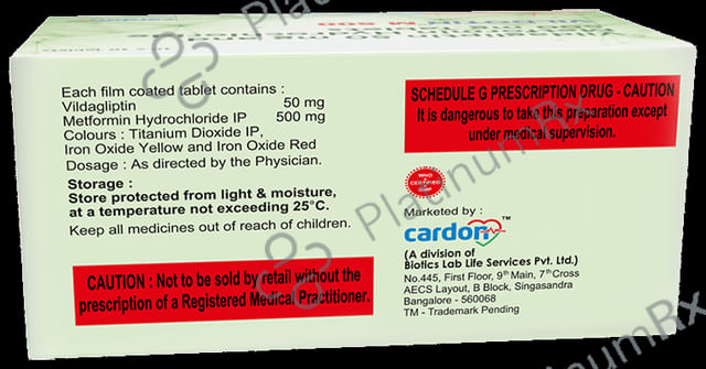 Vildotin M 500mg/50mg Tablet