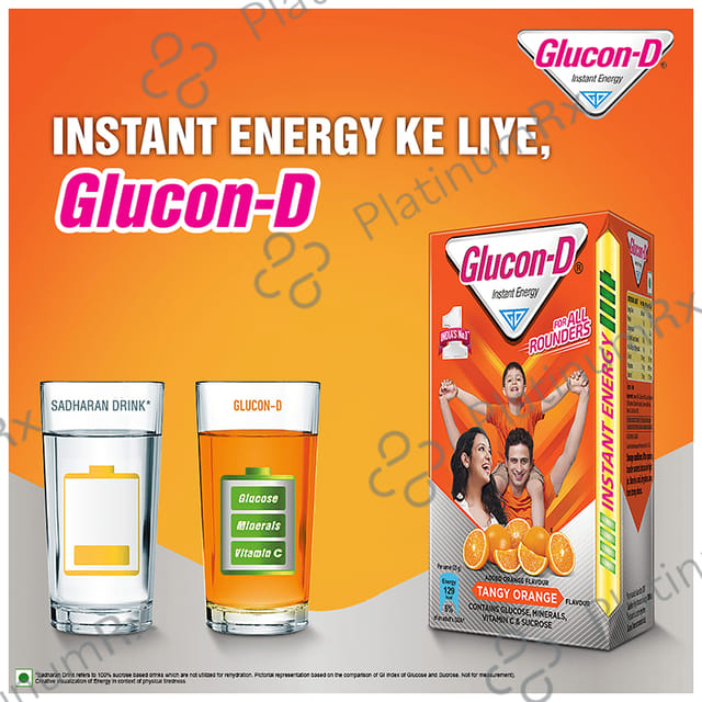 Glucon D with Glucose Tangy Orange Flavour Powder 1kg