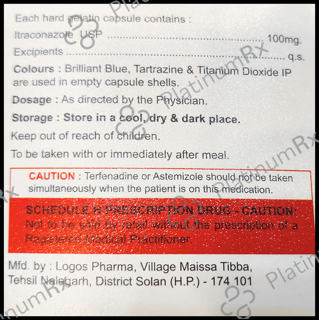 Zicpalm 100mg Capsule 10s