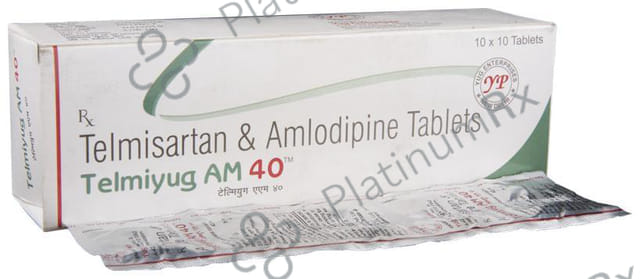 Telmiyug AM 40 Tablet