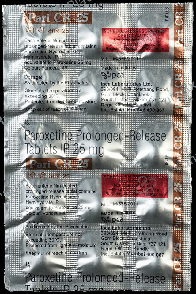 Pari 25mg CR Tablet 15s