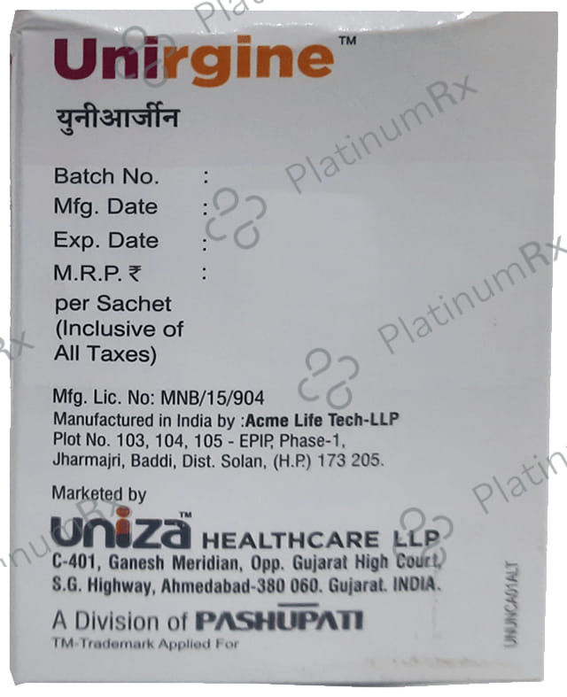 Unirgine Granules Orange-Lemon Sugar Free