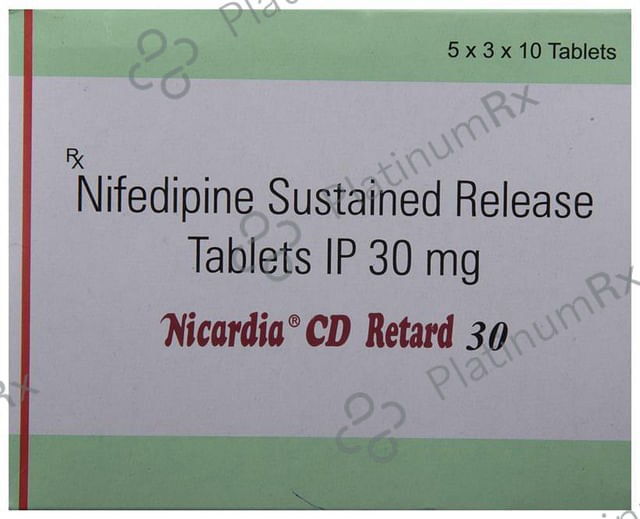 Nicardia CD Retard 30mg Tablet SR 10s