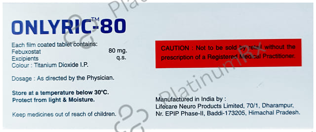 Onlyric 80mg Tablet
