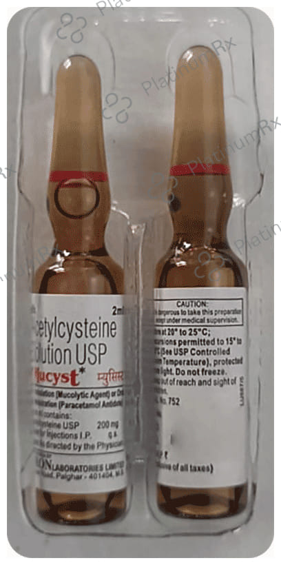 Mucyst 400mg Injection 2X2ml
