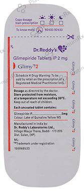 Glimy 2mg Tablet 15s