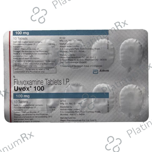 Uvox 100mg Tablet ER 10s