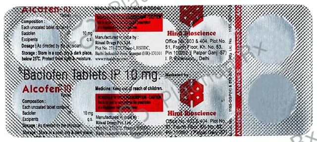 Alcofen 10mg Tablet 10s