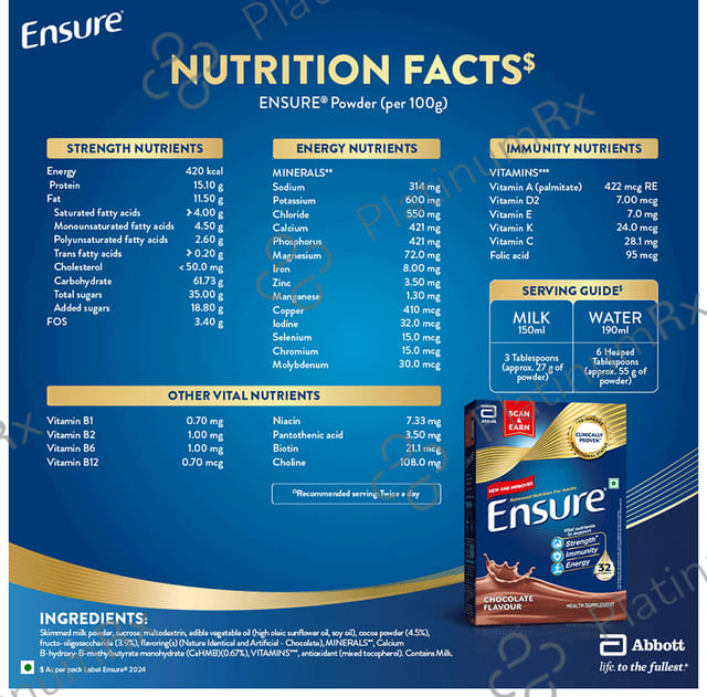 Ensure Chocolate Flavour Powder 200gm