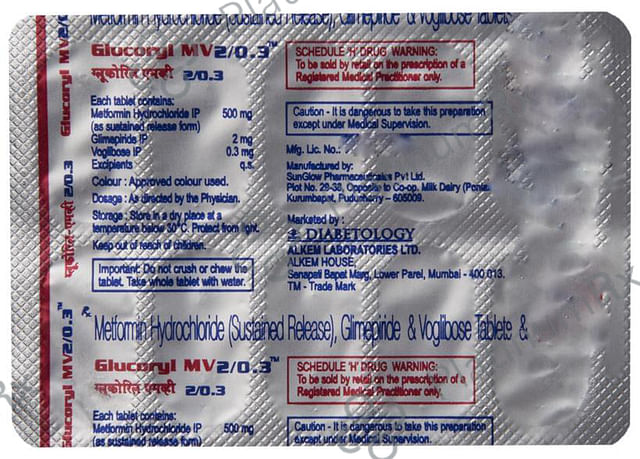Glucoryl-MV 2/0.3 Tablet SR 10 Tablet SR