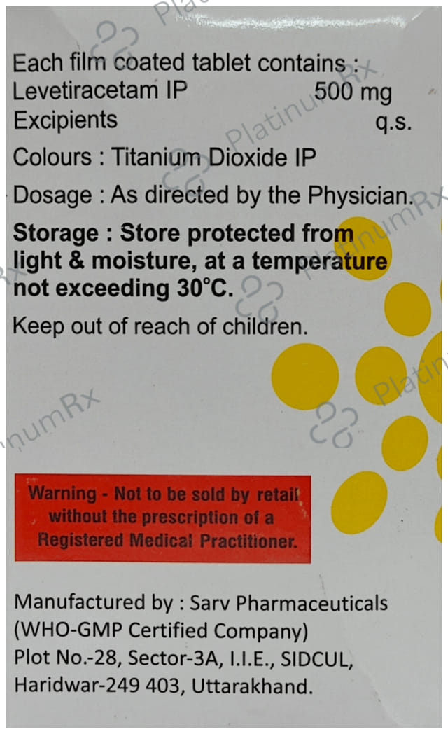 Fritolev 500mg Tablet 15s