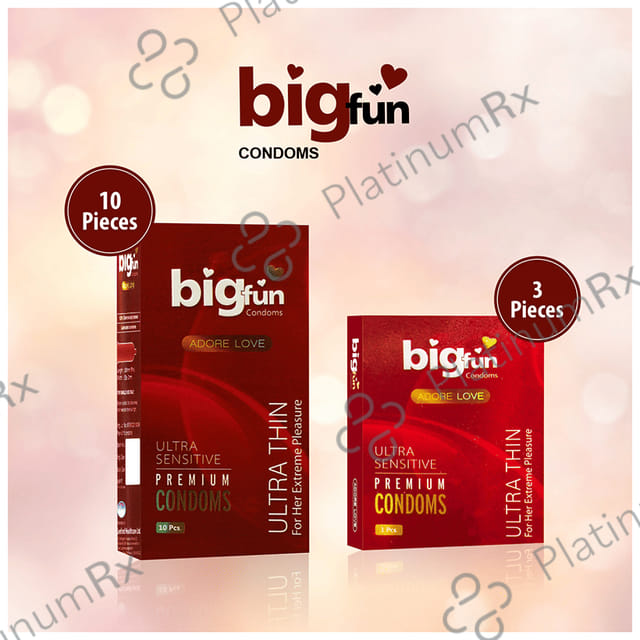 Bigfun Ultra Sensitive Premium Ultra Thin Condom 3s