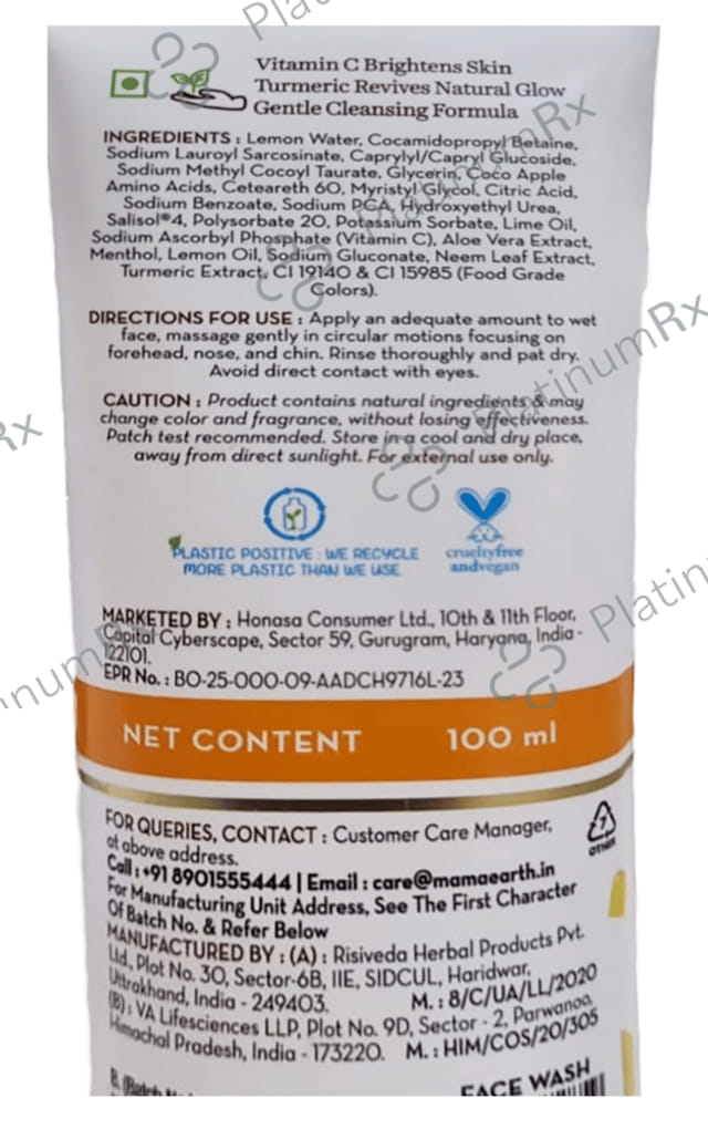 Mamaearth Vitamin C Face Wash 100ml