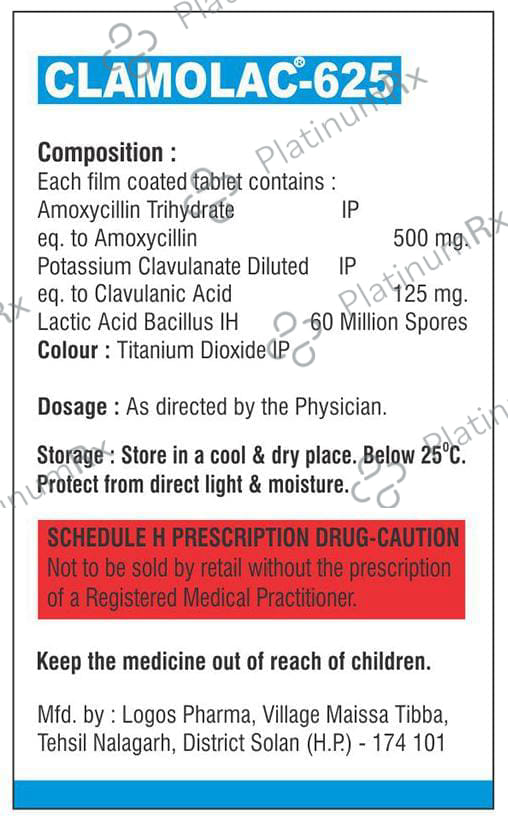 Clamolac 625 Tablet