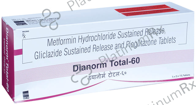 Dianorm Total 60/15/500mg Tablet SR 15s
