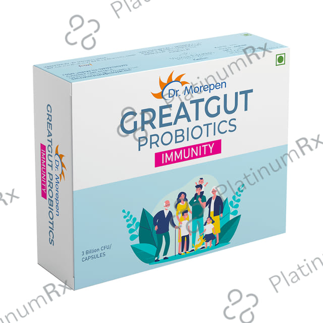 Dr. Morepen Greatgut Probiotics Immunity 3 Billion CFU Capsule