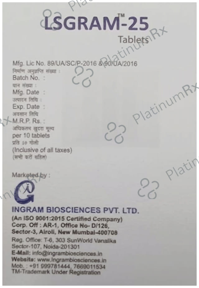 Lsgram 25 Tablet
