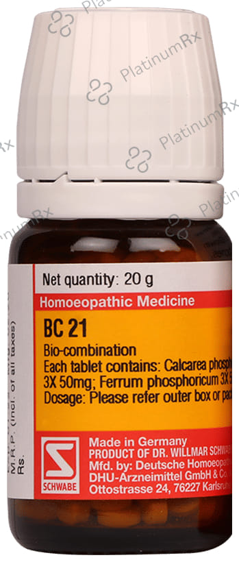 Dr Willmar Schwabe Germany BC 21 Biocombination Tablet