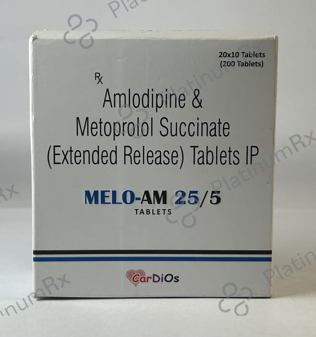 Melo Am 25/5mg Tablet 10s