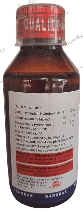 Nanodax Mixed fruit flavour Sugar Free Syrup