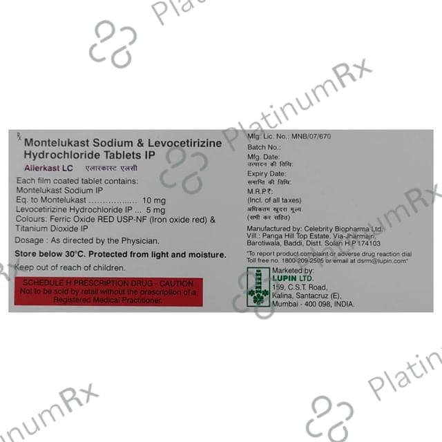 Allerkast LC 5/10mg Tablet 10s