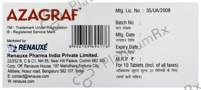 Azagraf 50mg Tablet 10s