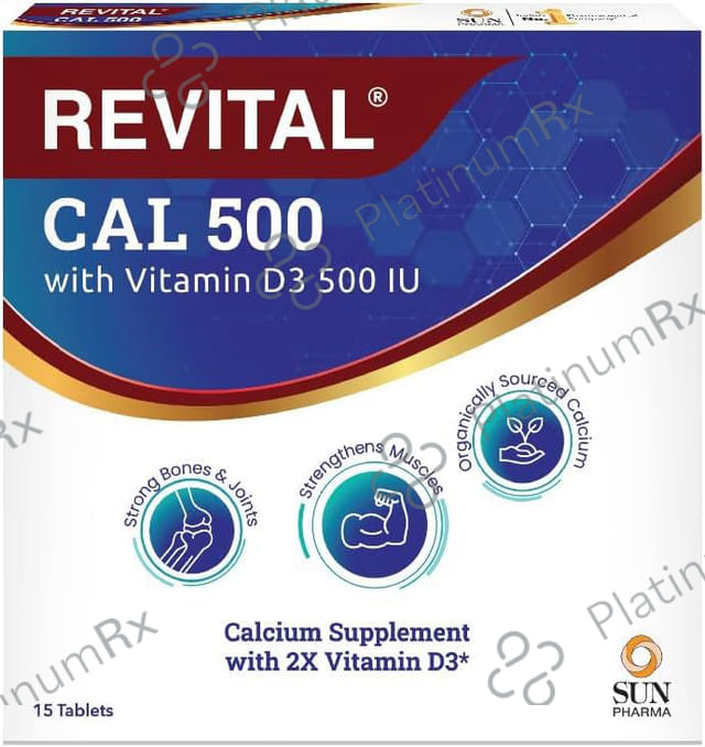 Revital Cal 500mg Tablet 15s