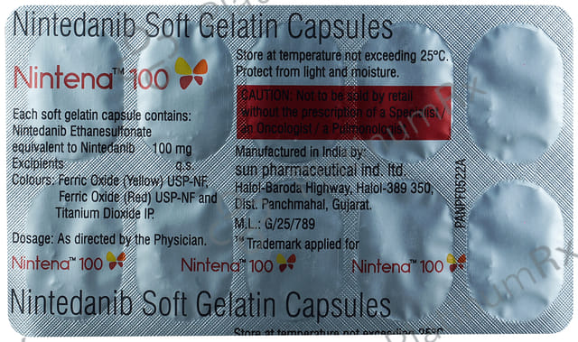 Nintena 100mg Capsule 10s