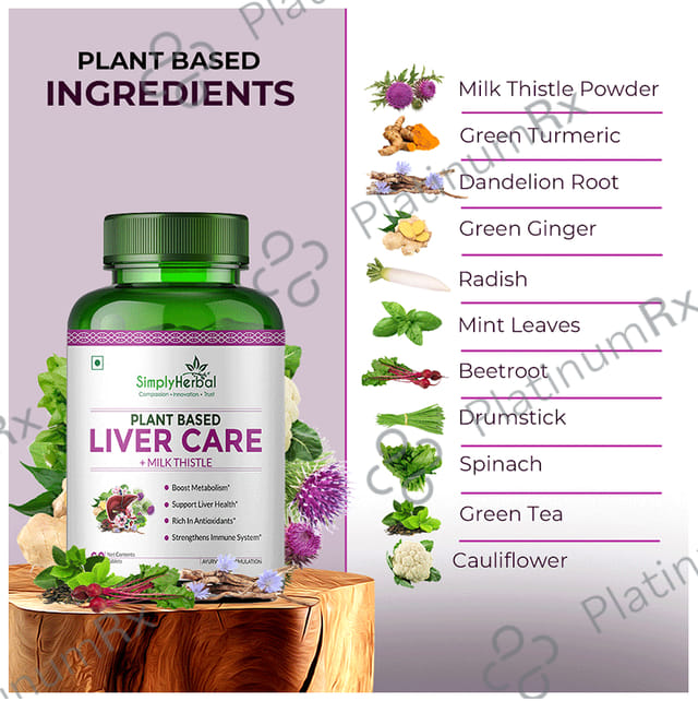 Simply Herbal Liver Detox + Milk Thistle Capsule