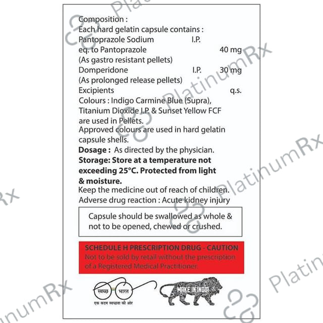Pantopik D 30/40mg Capsule SR 10s