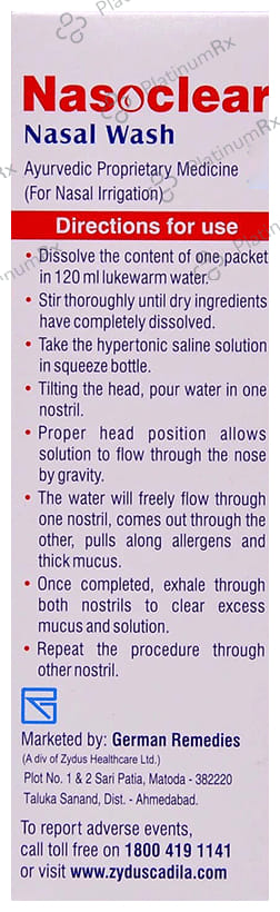 Nasoclear Nasal Wash 3G Kit powder 20s