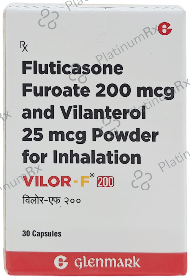 Vilor F 200/25mcg Capsule 30s