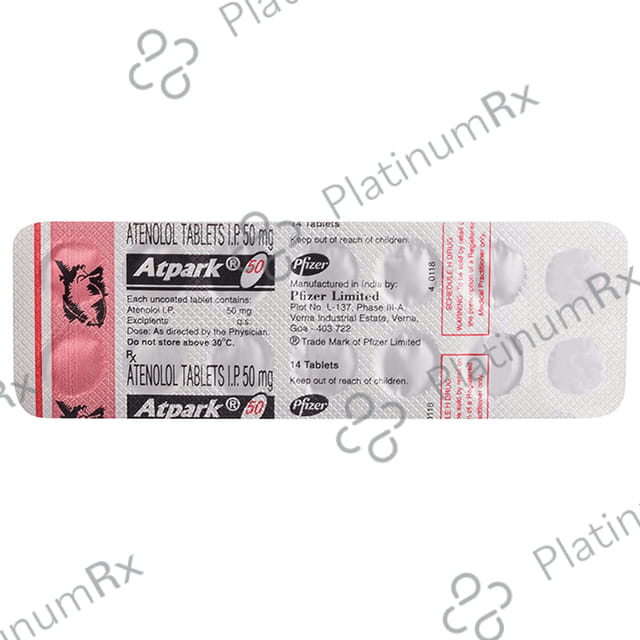 Atpark 50mg Tablet 14s