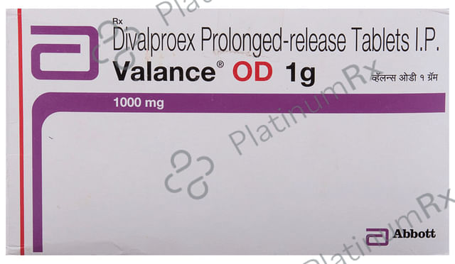 Valance OD PR 1000mg Tablet 15s