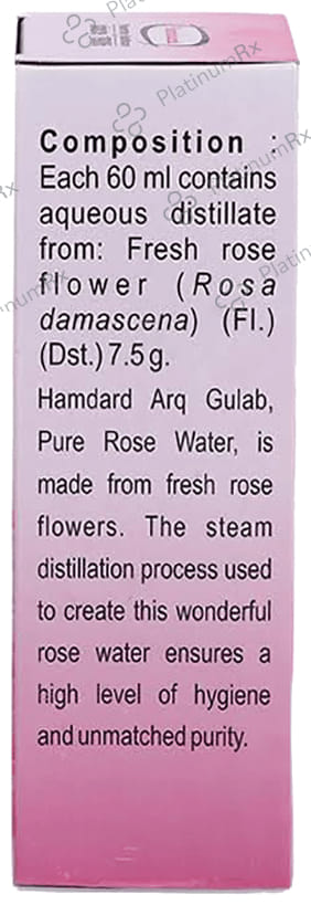 Hamdard Arq Gulab Pure Gulab Jal/ Rose Water