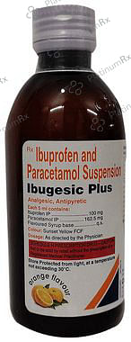 Ibugesic Plus 100/162.5mg Oral Suspension Orange 100ml