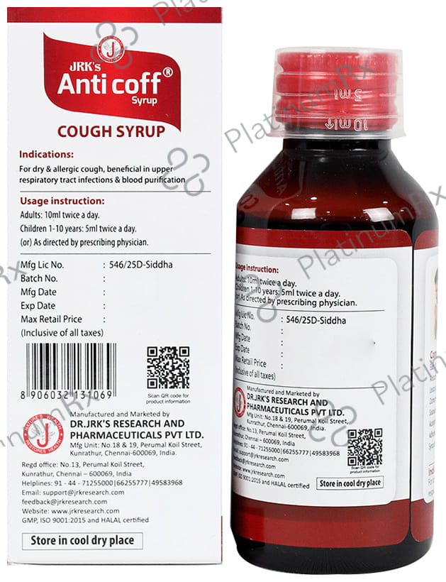 Dr. JRK Anti Coff Cough