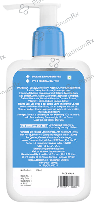 The Derma Co 2% Niacinamide Gentle Skin Cleanser