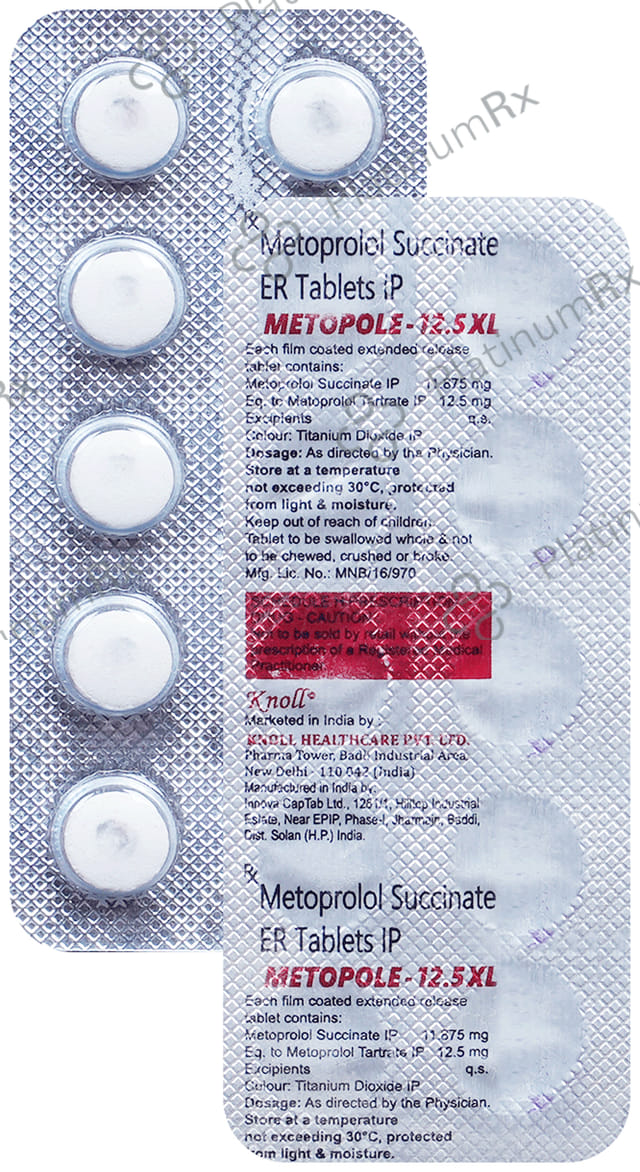 Metopole 12.5mg XL Tablet ER 10s