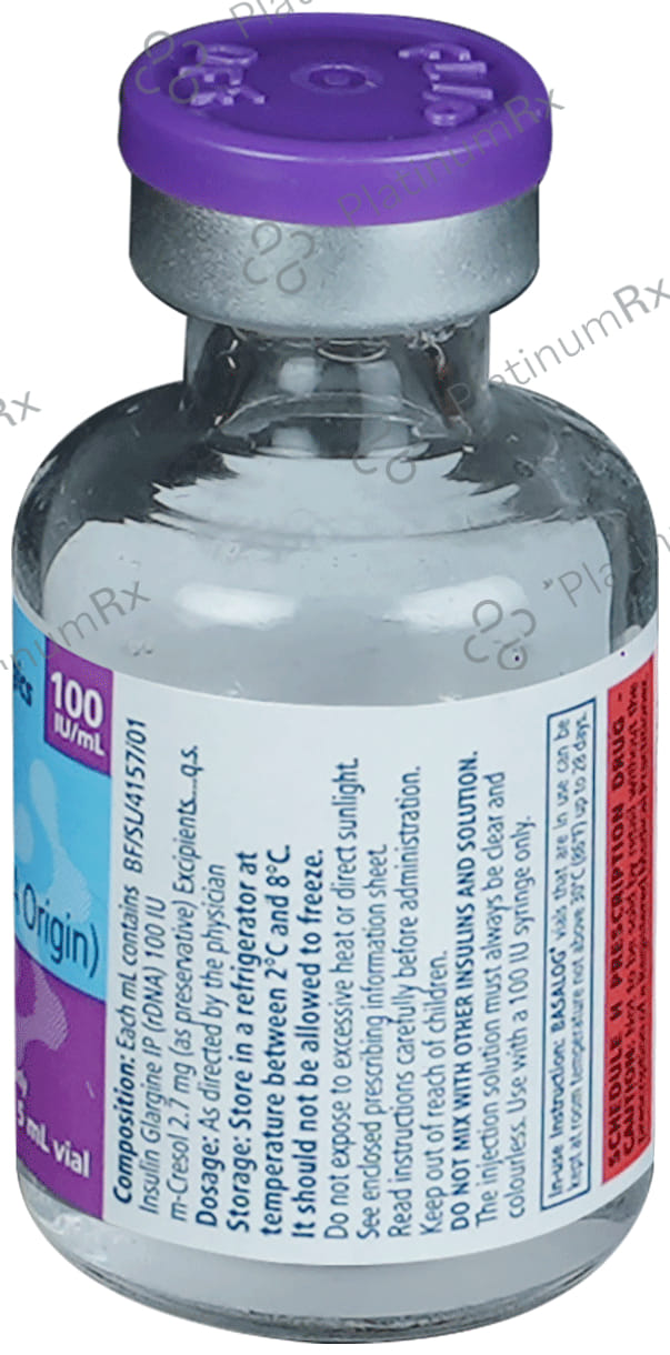 Basalog (100 IU/ml) (1*5ml Vial) Solution For Injection 5ml