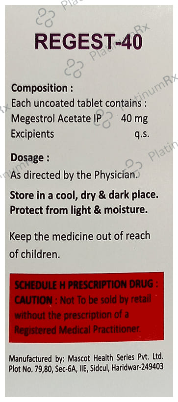 Regest 40 Tablet