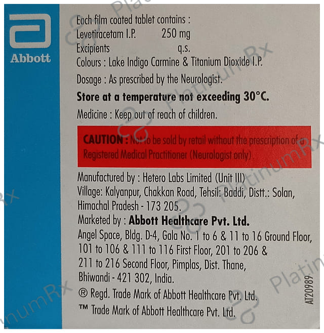 Levesam Eazy Glide 250mg Tablet 15s