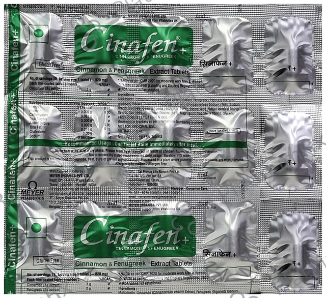 Cinafen Plus Tablet Gluten Free 15s