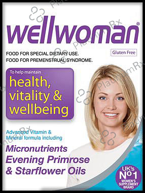 Wellwoman Health Supplement with Vitamins & Minerals - For Premenstrual Syndrome - Capsule