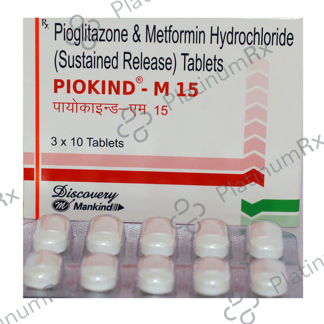 Piokind-M 30mg/500mg Tablet