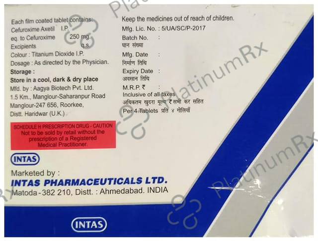 Ceroxitum 250mg Tablet 4s