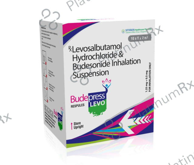 Budepress Levo 0.5/1.25mg Respules 5X2ml