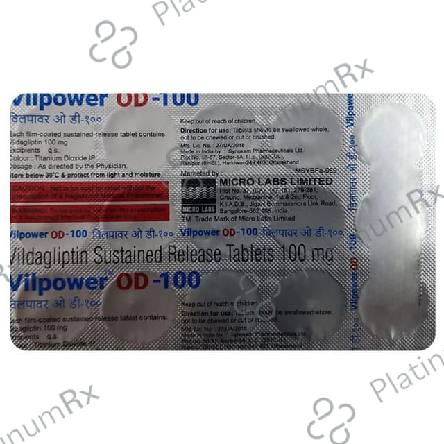 Vilpower OD 100mg Tablet 15s