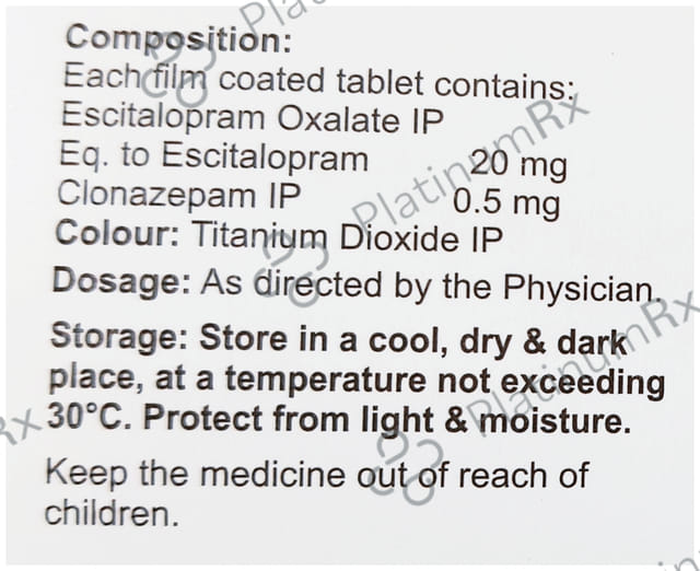 Epitor Forte 0.5/20mg Tablet 15s