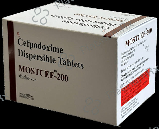 Mostcef 200 Tablet DT